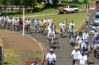 No passeio na edição de 2014, os ciclistas pediram paz no trânsito. (Foto: Divulgação)