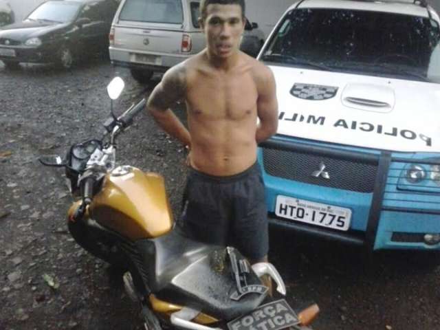 Pol&iacute;cia Militar prende assaltante de postos de gasolina