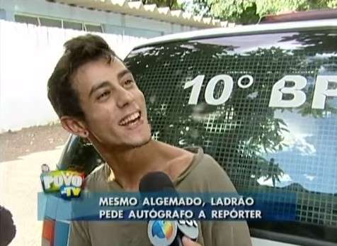 Ladr&atilde;o da Capital vira &ldquo;piada&rdquo; nacional por pedir aut&oacute;grafo a rep&oacute;rter