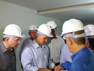 Governador, vice-governadora e secretário de Saúde visitam obras do Hospital do Câncer. (Foto: Antonio Marques)