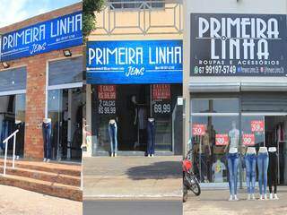 São 3 lojas da Primeira Linha Jeans em Campo Grande: Avenida Tamandaré, Filinto Müler e Júlio de Castilhos.  