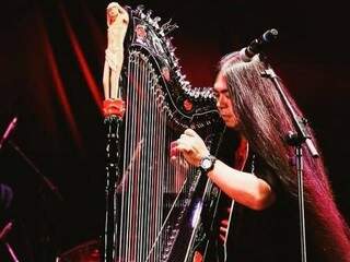 Fábio Kaida levará sua harpa para tocar no evento (Foto: Arquivo pessoal)