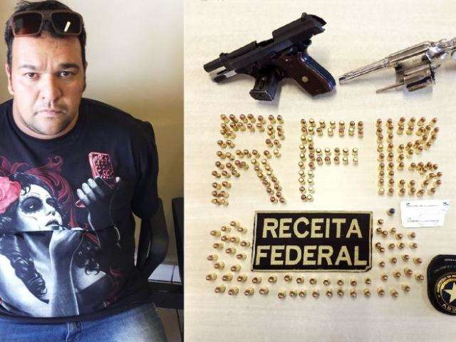 Pai e filho s&atilde;o flagrados tentando entrar no Brasil com armas e muni&ccedil;&otilde;es