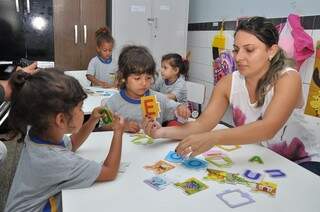 Centros de educação infantil de Dourados atendem crianças de até quatro anos de idade (Foto: Divulgação)