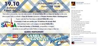 Anúncio da festa no último sábado (19) na fanpage da Casa (Foto: Reprodução / Facebook)