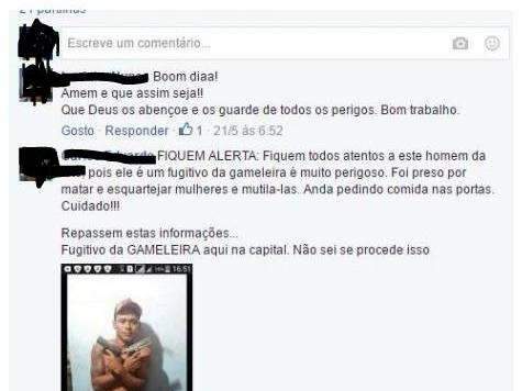 Al&eacute;m de palco perigoso para policiais, Facebook pode dar at&eacute; expuls&atilde;o