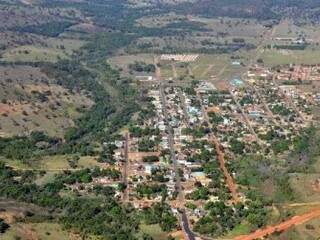 Vista área da cidade de Figueirão, que agora tem 100% de sua área rural digitalizada. (Foto: Divulgação)