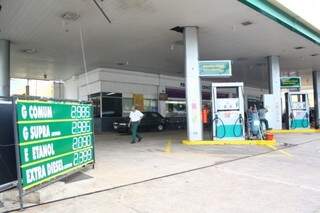 Preço da gasolina está abaixo de R$ 2,90. (Foto: Marcos Ermínio)
