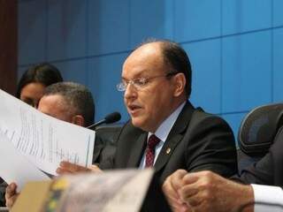 Presidente da Assembleia Legislativa de MS, deputado Junior Mochi (PSDB). (Foto: Roberto Higa e Victor Chileno).