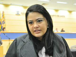&quot;PR e PMDB vão caminhar juntos”, diz vereadora Grazielle Machado, que participou de reunião. (Foto: João Garrigó)
