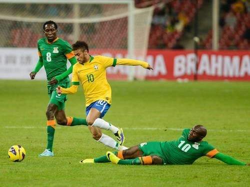 Brasil vence time africano por 2 a 0 mas n&atilde;o faz grande atua&ccedil;&atilde;o