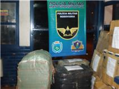  PRE apreende uma tonelada de brinquedos em &ocirc;nibus de passageiro