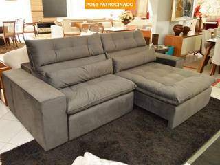 Sucesso em vendas, loja tem vários modelos e tamanhos de sofás retráteis e reclináveis. (Foto: Divulgação)