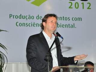 Professor da USP Marcos Fava Neves, durante palestra no Showtec (Foto: João Garrigó)