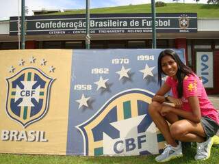 Em curta carreira, Bruna representará MS com a camisa da seleção brasileira (Foto: Arquivo Pessoal)