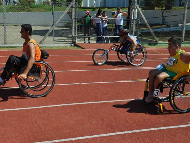  Atletismo de MS conquista 8 medalhas no 1&ordm; dia de Paraol&iacute;mpiadas Escolares