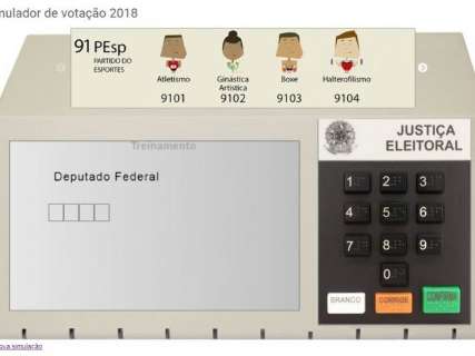 Simulador ajuda eleitor sobre a ordem de votação na urna eletrônica 