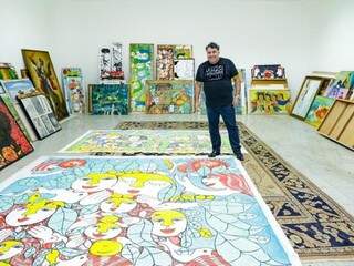 Omar Ayoub é empresário conhecido pelos leilões de quadros e obras de arte. (Foto: Kísie Ainoã)