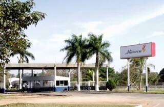 Unidade do frigorífico Minerva, em Batayporã, tem 693 funcionários (Foto: Nova News)