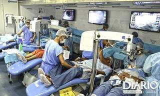 Cirurgias de catarata são realizadas na Caravana da Saúde. (Foto: Diário Corumbaense)