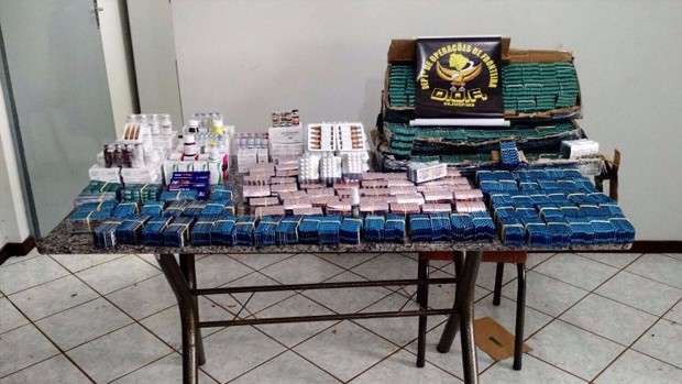 Pol&iacute;cia apreende carga de anabolizantes e anfetaminas avaliada em R$ 140 mil