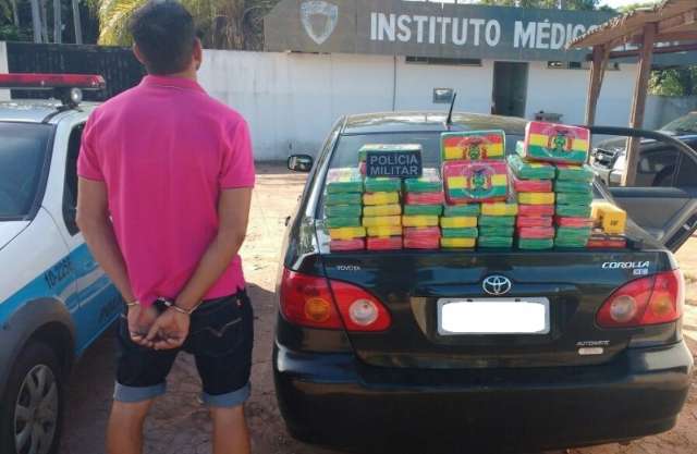Traficante &eacute; preso com mais de 50 kg de coca&iacute;na pura e 230 muni&ccedil;&otilde;es