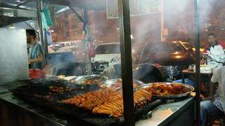 Comida de rua malaia. (Foto: Arquivo Pessoal)