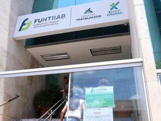 Sede da Funtrab em Campo Grande fica na Rua 13 de Maio (Foto: Arquivo)