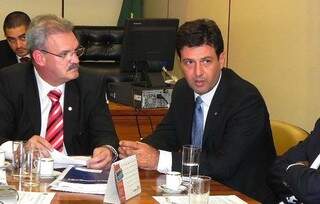 Deputados Geraldo Resende (PSDB) e Luiz Henrique Mandetta (DEM), em Brasília (Foto: Divulgação)