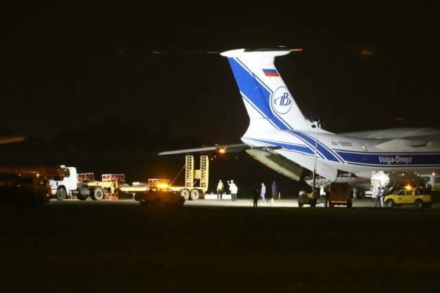 &Uacute;ltimas pe&ccedil;as do Aqu&aacute;rio do Pantanal chegam a bordo de avi&atilde;o russo