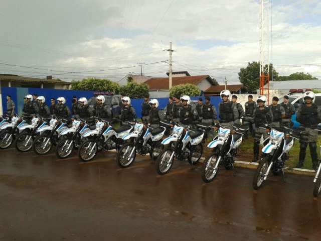 Com motos, Pol&iacute;cia Militar inicia nova fase de seguran&ccedil;a em aldeias