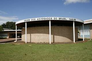 Sede OAB-MS, em Campo Grande. (Foto: Arquivo)