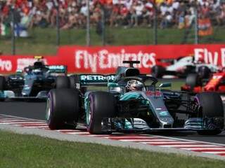 Hamilton venceu no GP da Hungria deste domingo (Foto: Ferenc Isza/AFP)