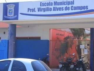 Escola Municipal Virgílio Alves em Campo Grande (Foto: Marina Pacheco)