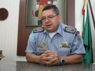 Comandante geral da PM em MS, o coronel Waldir Ribeiro Acosta (Foto: Paulo Francis/Arquivo)