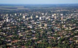 Vista aérea do município de Dourados, que hoje completa 77 anos de fundação (Foto: Divulgação)