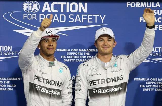 Nico deixa Hamilton para tr&aacute;s e garante pole para decis&atilde;o da F-1 em Abu Dhabi