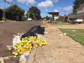 Lixo de feira no Tiradentes espalhado na rua incomoda vizinhan&ccedil;a