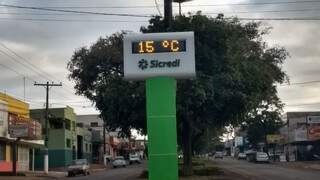 Em Dourados, manhã de sábado tem mínima de 15ºC. (Foto: Helio de Freitas)