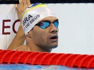 Nadador quebrou recorde de Thiago Pereira e chegou à semifinal (Foto: CBDA/Divulgação)