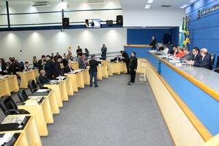 Plenário da Câmara Municipal durante sessão deste quinta-feira. (Foto: Izaias Medeiros/Câmara)