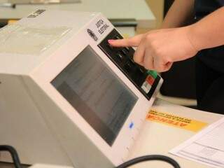 Urnas eletrônicas para votação em MS (Foto: Marina Pacheco - Arquivo)