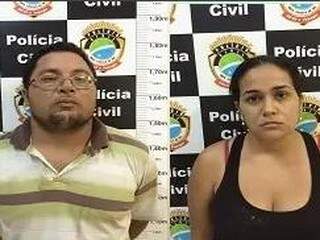 Wander Lima da Silva de 34 anos e Dayane Guimarães Mendes de 29 anos, autuados por tráfico de drogas. (Foto: Divulgação)