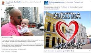 Post da discórdia estabelece comparação entre corumbaenses e curitibanos. Após pedido de desculpas, prefeitura de Corumbá aceita e sela a paz entre as partes. (Foto: Reprodução/Facebook)