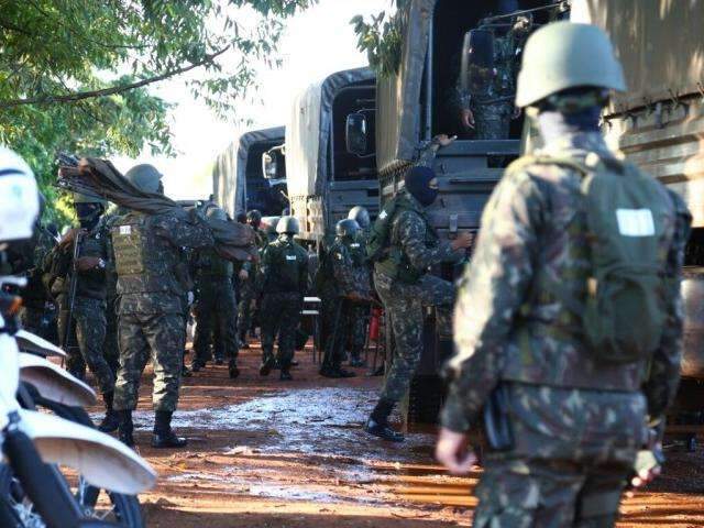 Tropa do Ex&eacute;rcito no pres&iacute;dio de seguran&ccedil;a m&aacute;xima tem 500 homens