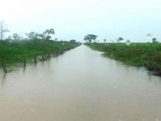 Zona rural de Taquarussu foi duramente atingida pelas chuvas