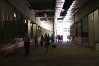 Lojistas visitaram obras da reforma do centro comercial. (Foto: Divulgação)