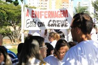 Enfermeiros permanecem em greve e sem posição alguma do executivo (Foto - Marcos Ermínio)
