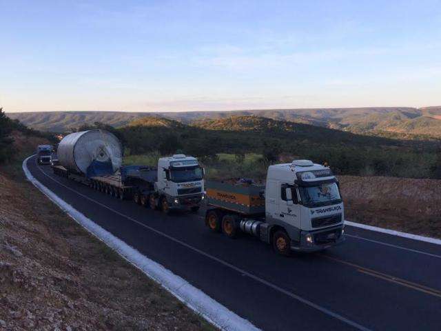 Fibria recebe pe&ccedil;a gigante de 126 toneladas para o projeto Horizonte 2