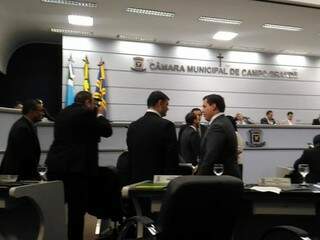 Vereadores na sessão da Câmara Municipal de Campo Grande. (Foto: Kleber Clajus/Arquivo).